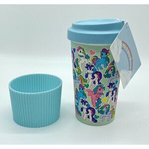 Hasbro Vintage G1 Style My Little Pony Bamboo Travel Coffee Mug Tumbler New